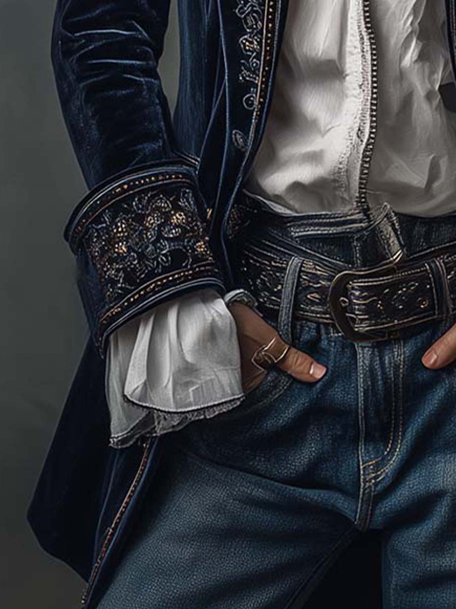 Viona | Giacca Lunga Vintage Ricamata