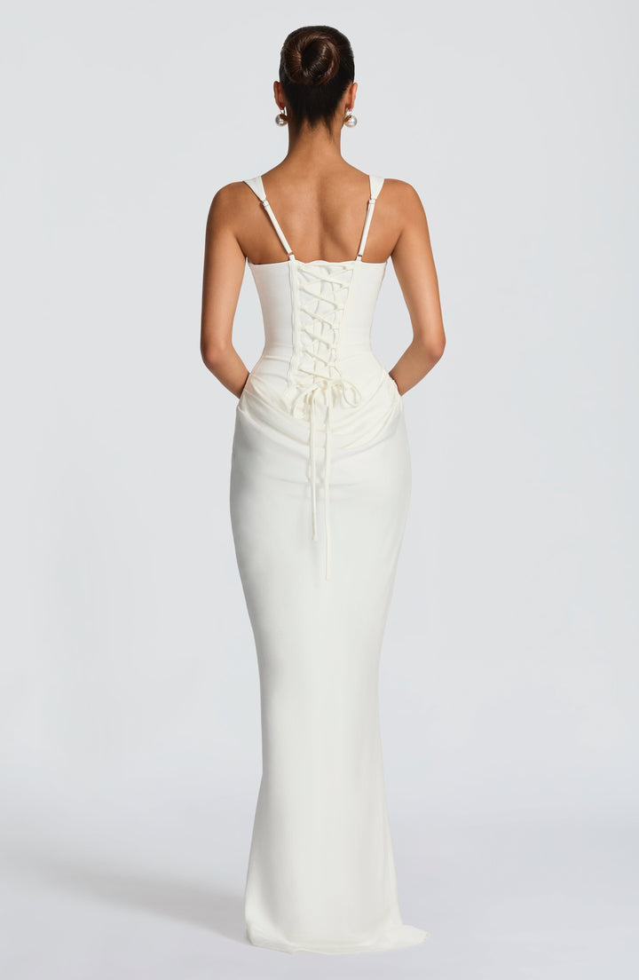 Elara | Maxi Abito con Scollo Quadrato